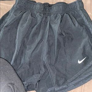 black nike shorts